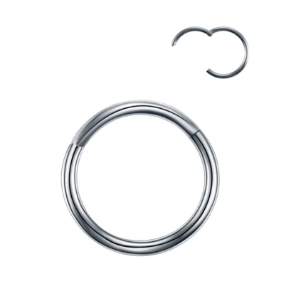 Piercing Segment Titanio Prata