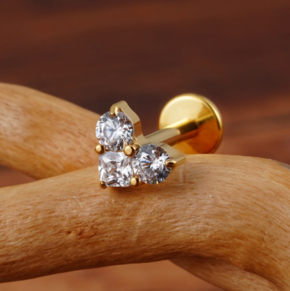 piercing coracao zirconias titanio dourado