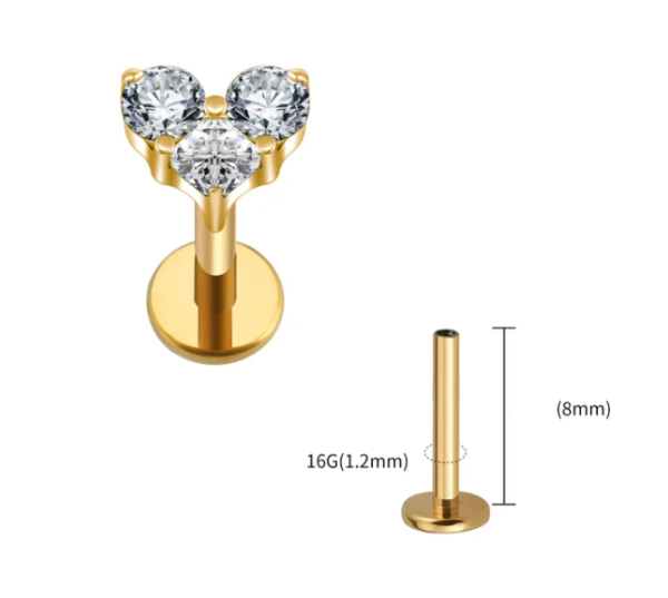 piercing coracao zirconias titanio dourado
