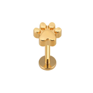 piercing patinha titanio dourado