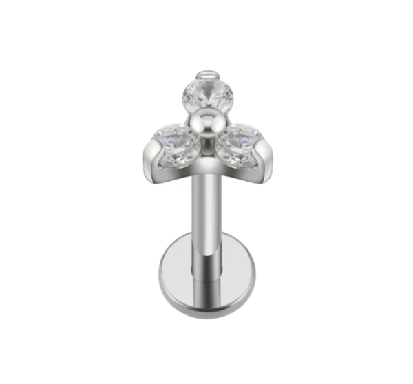 piercing trinity titânio zirconias