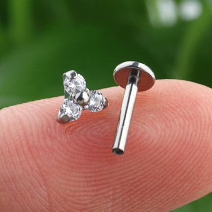 piercing trinity zirconias titânio