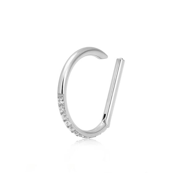 piercing d ring titanio zirconias segment