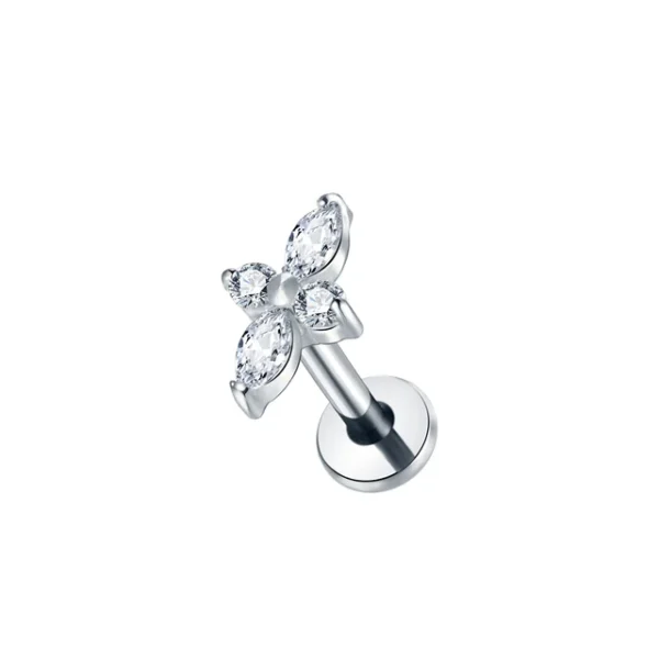 piercing labret titanio naipe ouros