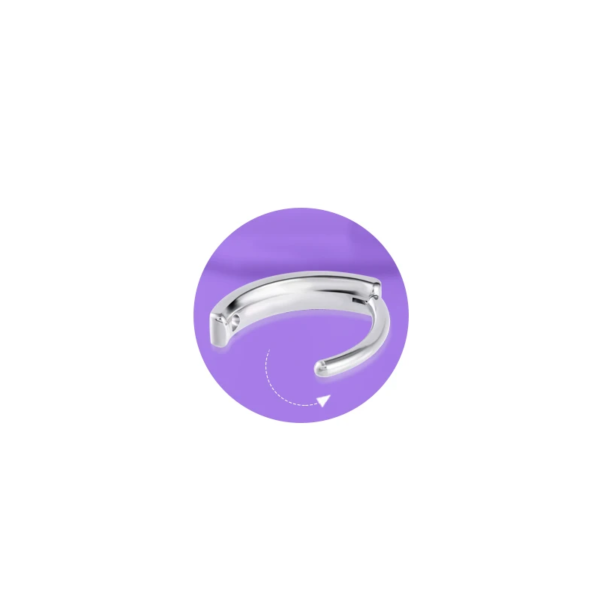 piercing umbigo clicker titanio zirconias