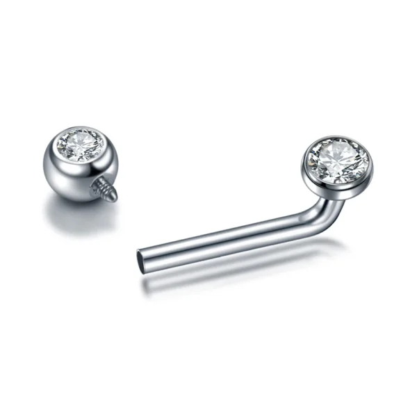 surface genital feminino piercing titânio natural