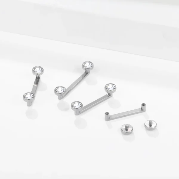 surface titânio com zircônias