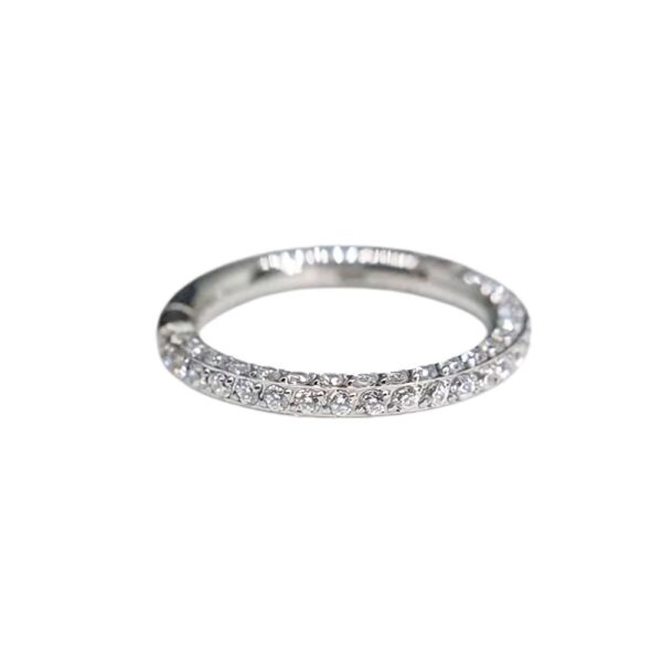piercing argola segment clicker trifacetado de titânio com zircônias