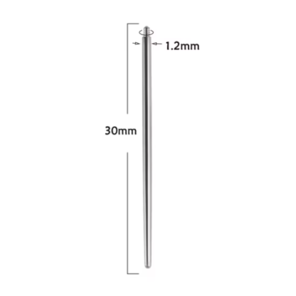 Taper com Rosca Externa 1.2mm - Piercings de Rosca Interna