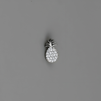 Piercing Abacaxi em Titânio com Zircônias