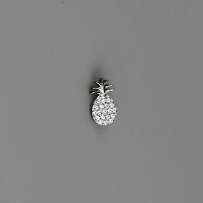 Piercing Abacaxi em Titânio com Zircônias