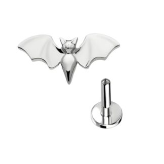 Piercing Morcego em Titânio com Zircônias