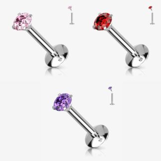 Micro Piercing em Titânio com Zircônia Colorida
