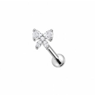 Piercing de Laço em Titânio Lacinho com Zircônia